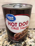 6 Cans of Great Value Hot Dog Chili Sauce, 10.5 oz