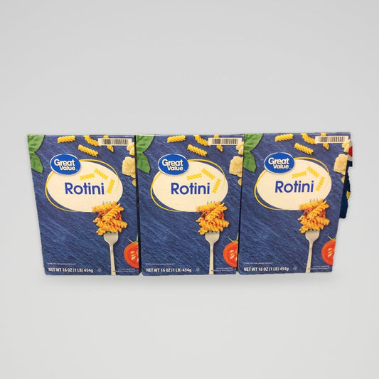 3 Boxes of Great Value Rotini Pasta, 16 oz