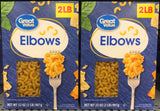 2 BIG BOXES Great Value Elbows Pasta 32 oz Enriched Macaroni and Cheese