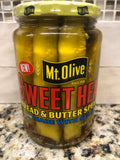 3 Jars of Mount Olive Sweet Heat Bread & Butter Pickle Spears, 16 oz
