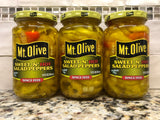 3 JARS Mount Olive Sweet 'N' Hot Salad Peppers 12 oz Mt Pickle