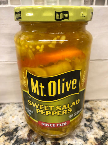 3 Jars Mount Olive Sweet Salad Peppers 12 oz