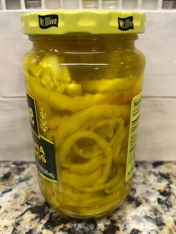 3 JARS Mount Olive Mild Banana Pepper Rings 12 oz Mt Pickle Sub Sandwich