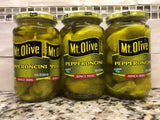 3 JARS Mount Olive Pepperoncini 12 oz Mt Pickle Salad Sub Sandwich Pepper