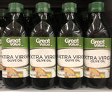 FOUR Bottles Great Value Extra Virgin Olive Oil 17 fl oz Bottle Salad Dipping