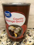 4 Cans of Great Value Sausage Gravy, 15 oz