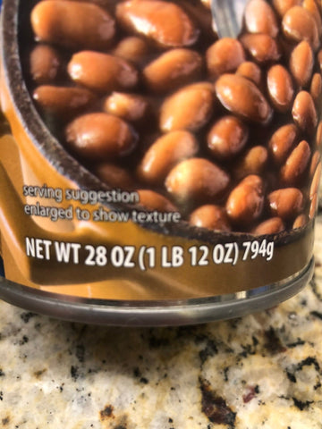 3 Cans of Great Value Maple Cured Bacon Baked Beans, 28 oz