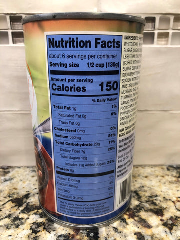 3 Cans of Great Value Original Baked Beans, 28 oz