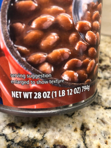3 Cans of Great Value Original Baked Beans, 28 oz