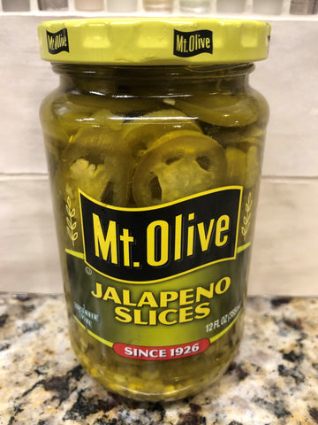 3 JARS Mount Olive Jalapeno Slices Peppers 12 oz Mt Pickles Nachos Cornbread