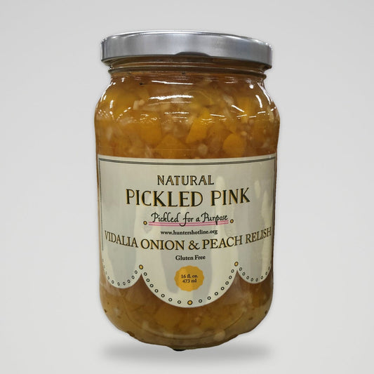 Pickled Pink Vidalia Onion & Peach Relish, 16 oz
