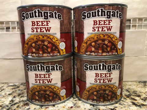 4 CANS Southgate Beef Stew 20 oz Can Brunswick Pie ESTOFADO de res