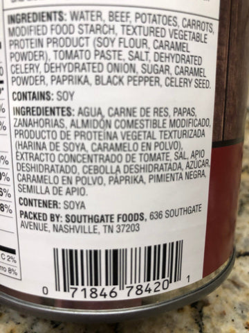 4 Cans of Southgate Beef Stew, 20 oz