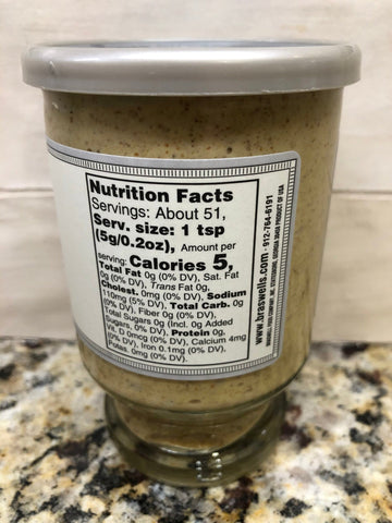 Braswell's Hot Horseradish Mustard, 9 oz