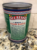 4 CANS Sclafani White Clam Pasta Sauce 10.5 oz Soup Linguine Spaghetti