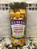 3 JARS Sclafani Ready to Eat Lupini Beans 16 oz Antipasto Salad Snack Tray