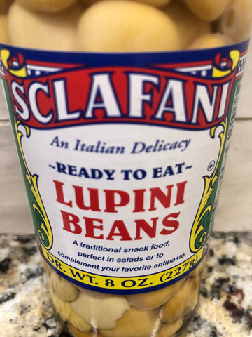 3 JARS Sclafani Ready to Eat Lupini Beans 16 oz Antipasto Salad Snack Tray