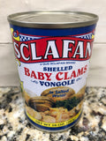 4 CANS Sclafani Shelled Baby Clams in Salted Water Vongole 10 Oz Can