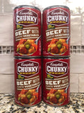 4 Cans of Campbell's Chunky Beef with Country Vegetables Soup, 18.8 oz