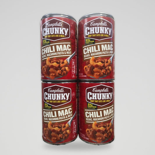 2 Cans of 4 Campbell's Chunky Chili Mac Soup 18.8 oz Cans (Copy)