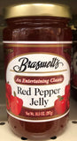 Braswell's Red Pepper Jelly 10.5 oz Jar Leave Jam Preserves Cane Sugar
