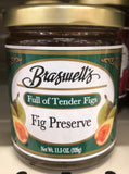 Braswell's Fig Preserves 11.5 oz Jar Leave Jam Jelly Cane Sugar