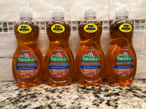 4 BOTTLES Palmolive Ultra Liquid Dish Hand Soap Yellow Detergent 10 Oz