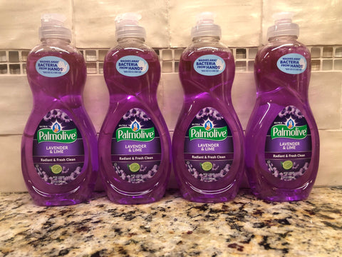 4 BOTTLES Ultra Palmolive Lavender & Lime Fresh Dish Liquid Detergent Soap 10 Oz