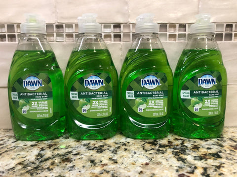 4 BOTTLES Dawn Ultra Apple Blossom Dish Liquid 7 Oz Soap Kitchen 3x