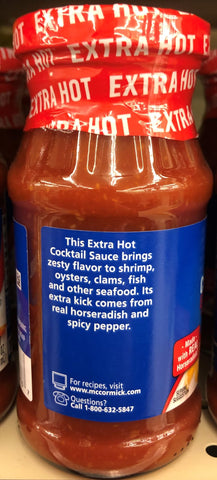 THREE BOTTLES McCormick Extra Hot Cocktail Sauce 10.5 Oz shrimp seafood crab