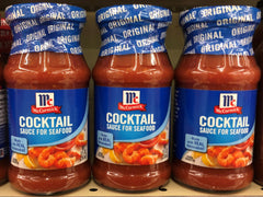 THREE BOTTLES McCormick Cocktail Sauce 8 Oz shrimp seafood crab dip