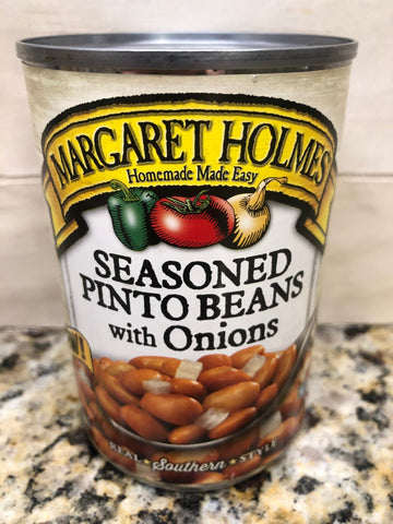 6 CANS Margaret Holmes Seasoned Pinto Beans with Onions 14.5 oz Can