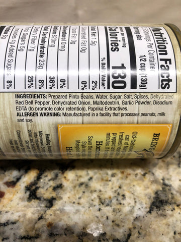 6 Cans of Margaret Holmes Cajun Pinto Beans, 15 oz