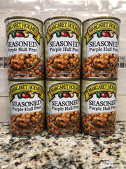 6 CANS Margaret Holmes Southern Style Seasoned Purple Hull Peas 15 oz Can