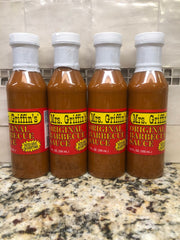 4 BOTTLES Mrs. Griffin's Original BBQ Sauce 12 oz Barbecue Pork Tangy Mustard