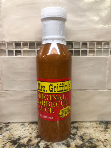 4 BOTTLES Mrs. Griffin's Original BBQ Sauce 12 oz Barbecue Pork Tangy Mustard