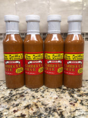 4 BOTTLES Mrs. Griffin's Original HOT BBQ Sauce 12 oz Barbecue Pork Tangy