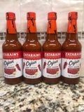 4 BOTTLES Zatarain's Cajun Hot Sauce 10oz Barbecue Fish Louisiana Pork