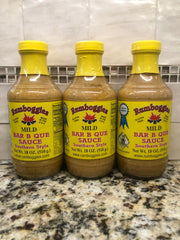 3 BOTTLES Rumboggies Mustard Based Mild Bar-B-Que Sauce 10oz Barbecue Rib BBQ FL