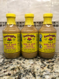 3 BOTTLES Rumboggies Mustard Based Mild Bar-B-Que Sauce 10oz Barbecue Rib BBQ FL