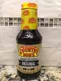 3 Bottles Country Bob’s Original Barbecue Sauce BBQ 18 oz Kebabs Rib