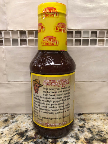 3 Bottles Country Bob’s Sweet Honey Barbecue BBQ Sauce 18 oz