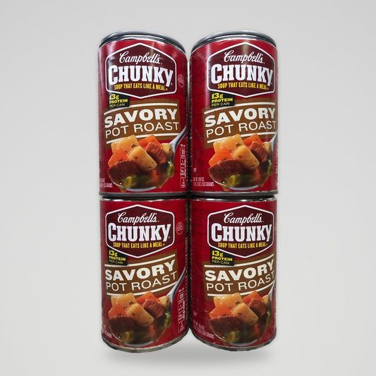 Campbell's Chunky Savory Pot Roast Soup, 18.8 oz Cans