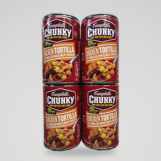 Campbell's Chunky Chicken Tortilla White Meat Soup, 18.6 oz Cans