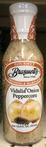 Braswell's Vidalia Onion & Peppercorn Salad Dressing 12 oz Bottle Vinaigrette