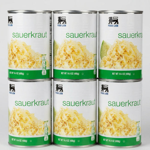 6 Cans of Food Lion Sauerkraut, 14.4 oz