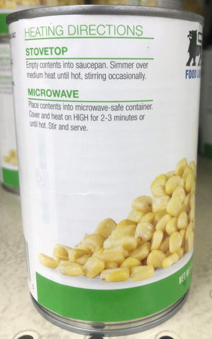 6 Cans of Food Lion White Corn, 15.25 oz