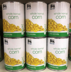 6 CANS Food Lion Whole Kernel Corn 15.25 oz Can Vegetable