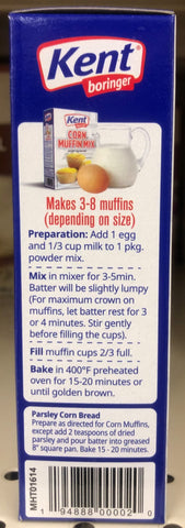 4 BOXES Kent Boringer Corn Muffin Mix 8.5 Oz Cornbread Fritters Jiffy