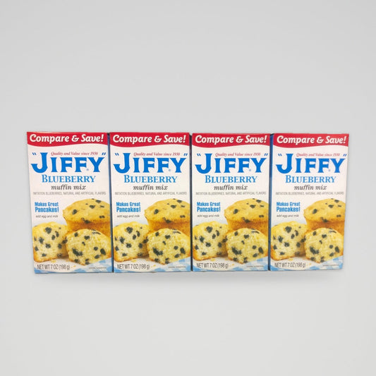 4 Boxes America's Favorite Jiffy Blueberry Muffin Mix 7 Oz